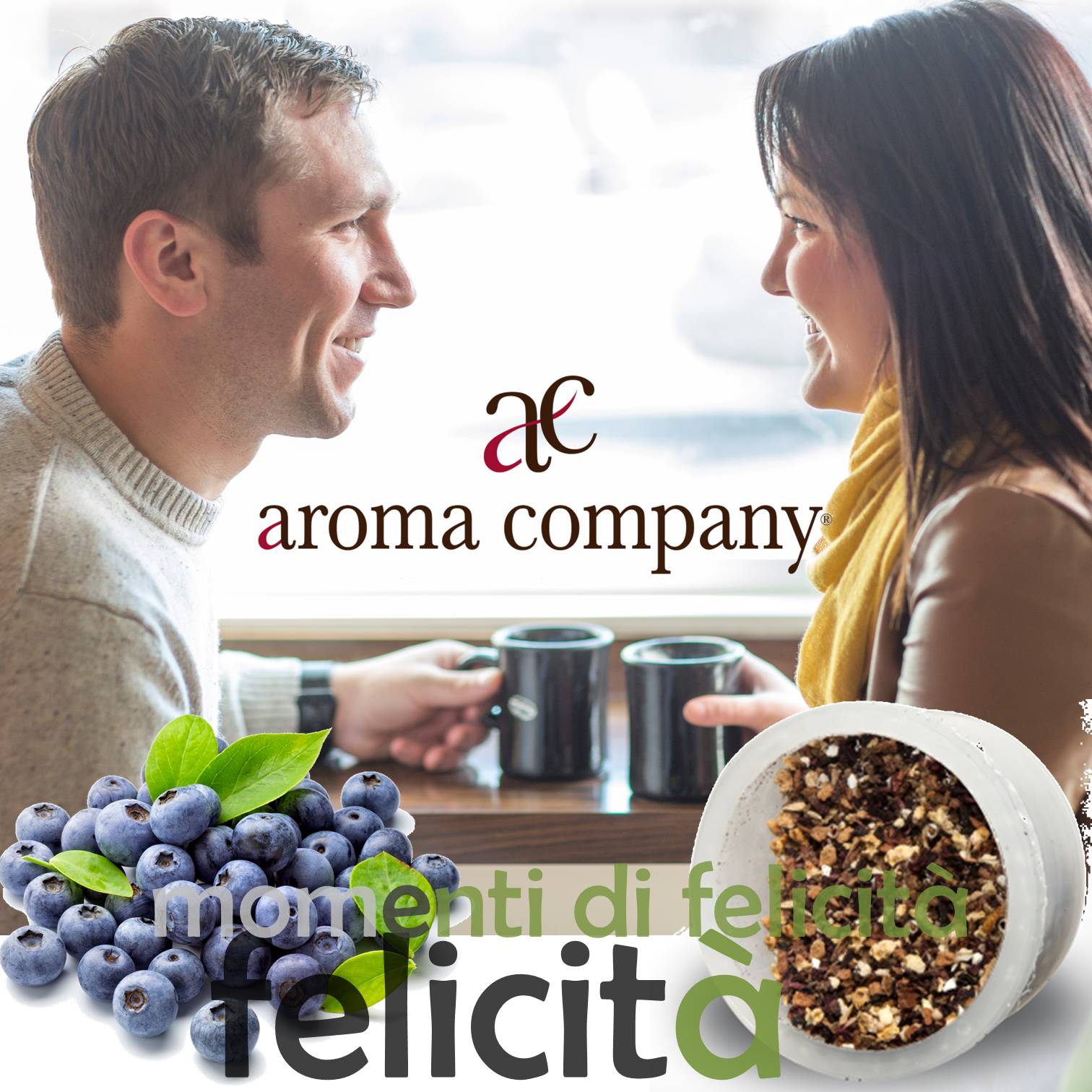Heidelbeer-Kräutertee Punkt Espresso Kapseln kompatibel Aroma Company Glück zusammen