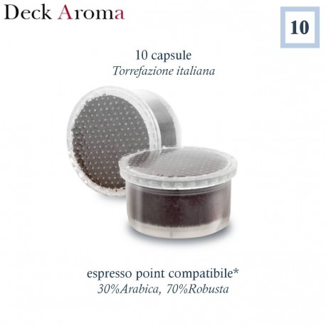 DECK AROMA Espresso Point compatibili* 10 capsule di caffè