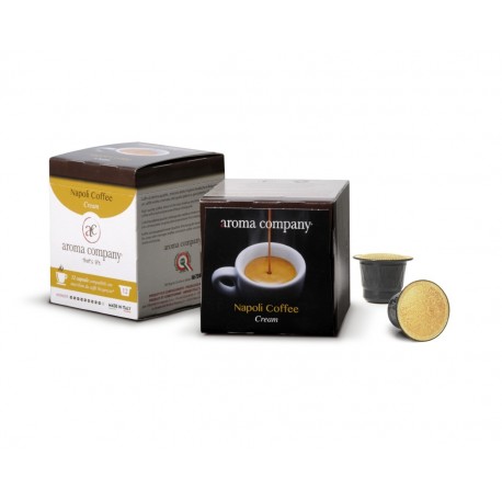 Capsule Napoli Coffee Cream Nespresso* autoprotette compatibili caffè di alta qualità conf. 12pz