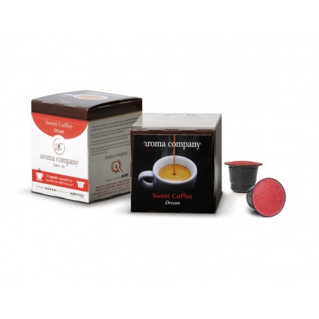 Capsule Sweet Coffee Dream Nespresso* autoprotette compatibili caffè di alta qualità conf. 12pz