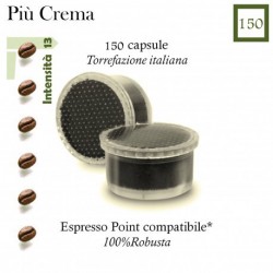 Più Crema coffee conf. from 120 capsules (Espresso Point compatible *)