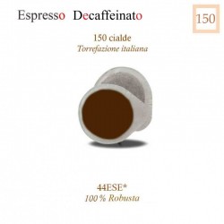 Decaffeinated Espresso coffee paper pods