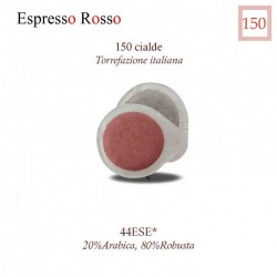 150 paper coffee waffles, Espresso Rosso (ESE 44 mm.)