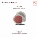 150 paper coffee waffles, Espresso Rosso (ESE 44 mm.)