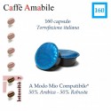 Kaffeepackung 160 Kapseln A Modo Mio-kompatible Amabile Aroma Company