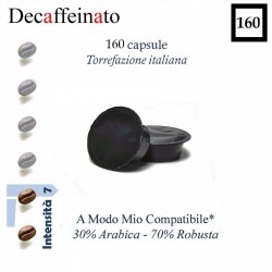 160 capsule caffè Decaffeinato  A Modo Mio compatibili*
