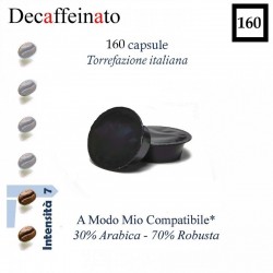 160 capsules Decaffeinated coffee A Modo Mio compatible *