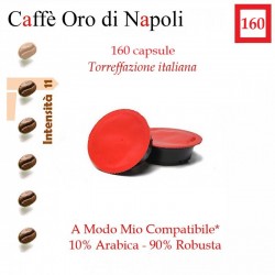 160 capsule A Modo Mio compatibili*, caffè Oro di Napoli