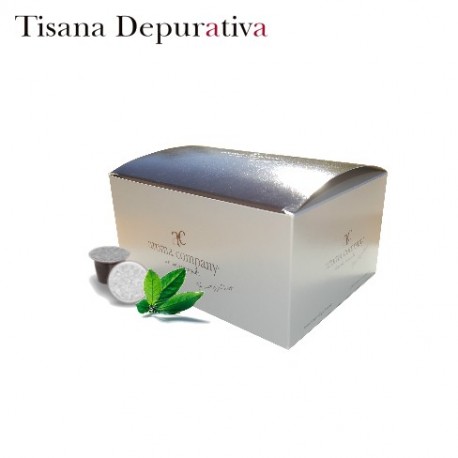 Confezione da 25 capsule Nespresso compatibili di Tisana depurativa