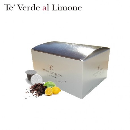 Confezione da 25 capsule Nespresso compatibili di Tè verde al limone