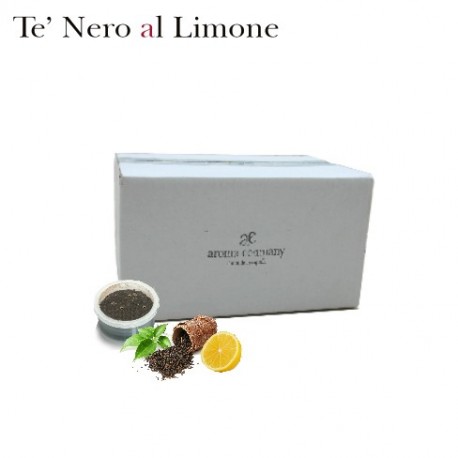 Confezione da 50 capsule Espresso Point compatibili di Tè nero al limone