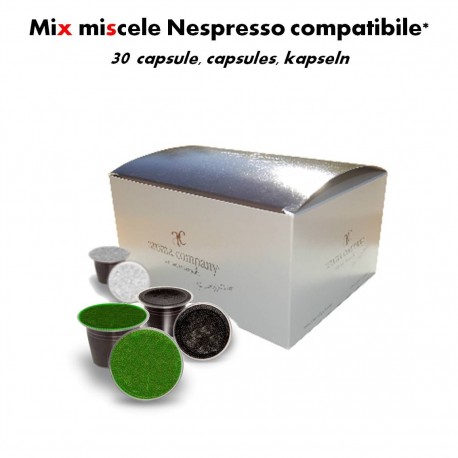Mix caffè 30 capsule compatibili Nespresso*