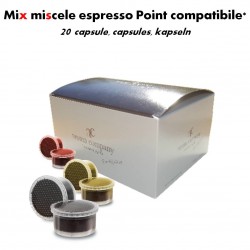 Mix 20 coffee capsules compatible espresso Point *