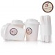 Paper Cup-100pcs. Deckel-100pcs. Scoop-gewickelten 100pcs.