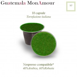 10 Nespresso compatible coffee capsules Guatemala Mon Amour*