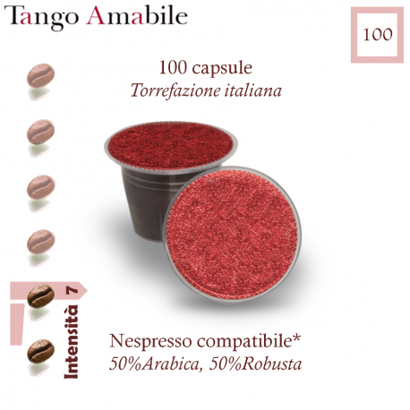 Coffee Tango Amabile, 100 capsules (Nespresso compatible*)