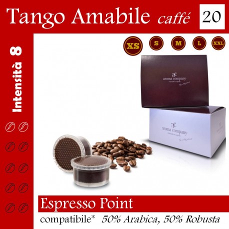box 20 Espresso point compatibili, Tango Amabile coffee Aroma Company