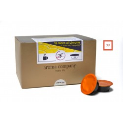 TE' NERO AL LIMONE - 30 capsule - Prodotto in foglia -  (A Modo Mio compatibile*)
